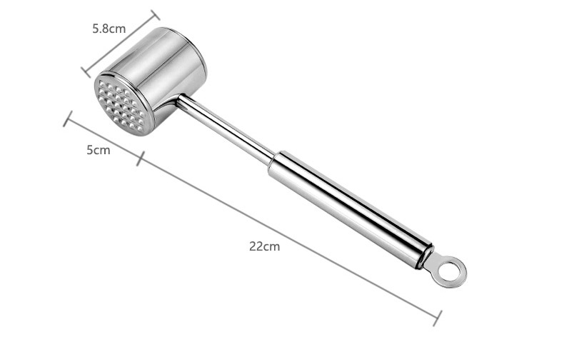 Stainless Steel Dual Sided Meat Hammer